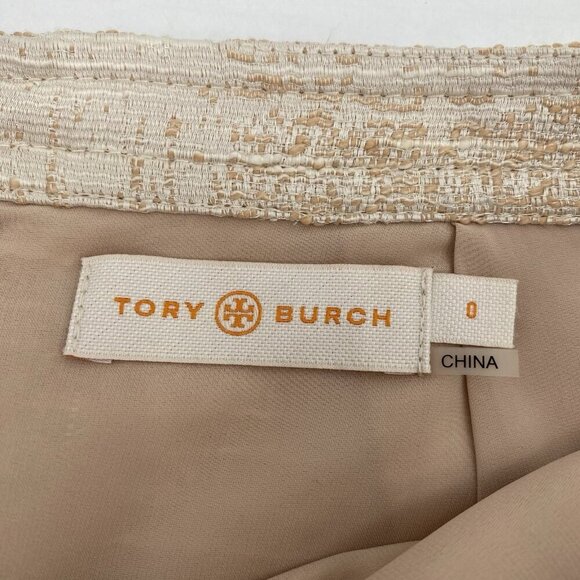 Tory Burch Size 0 Devora Multi Textured Woven Pencil Skirt - Picture 3 of 12